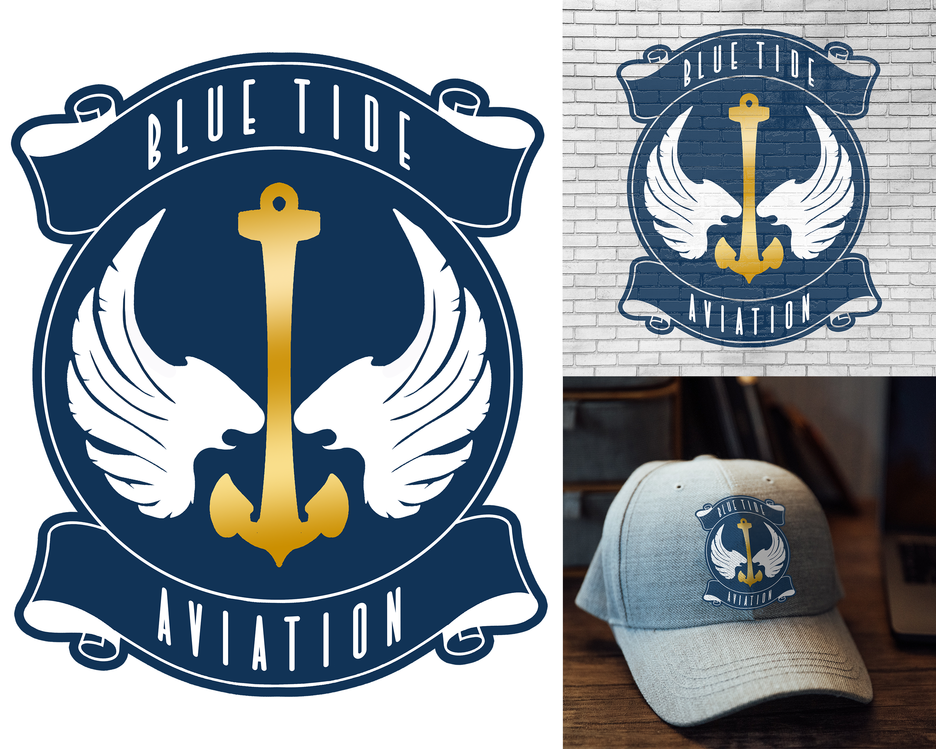 Logo Design by Urban Psycho Art for Blue Tide Aviation | Design #25317764