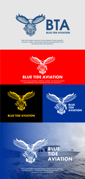 Logo Design by Srydsgn.Std for Blue Tide Aviation | Design: #25319771