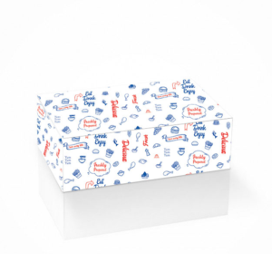 Seamless design for takeaway food boxes | Graphic Design by OroojF