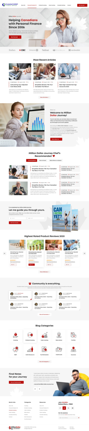 Investor Company needs a new exciting and fresh Website Design and Build | Web Design by Linda Designs