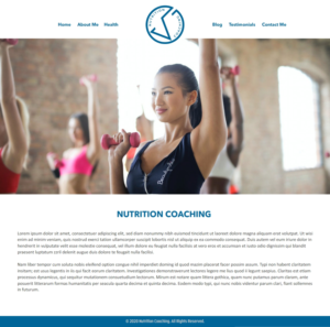 (new) Integrative Nutrition Health Coaching business needs a WordPress theme/website! | Wordpress Design by -Marc-