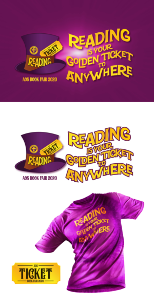 Reading is your ticket to anywhere AOS Bookfair 2020-2021 | Design de Logo par Sergio Coelho