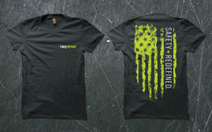 T-shirt for Safety Company to give away to industrial customers/workers at safety events | T-shirt Design by Taho Design