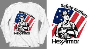 T-shirt for Safety Company to give away to industrial customers/workers at safety events | Design de T-shirt par SAI DESIGNS