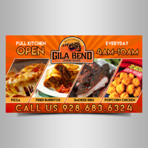 South bound Billboard chevron- Hot Deli Advertise  | Billboard Design by Designers Hub