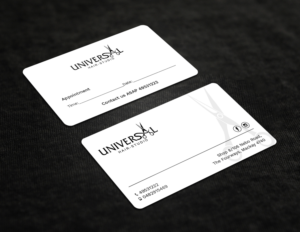 Universal Hair Studio Needs a new appointment business card  | Business Card Design by Tripti Ranjan Gain