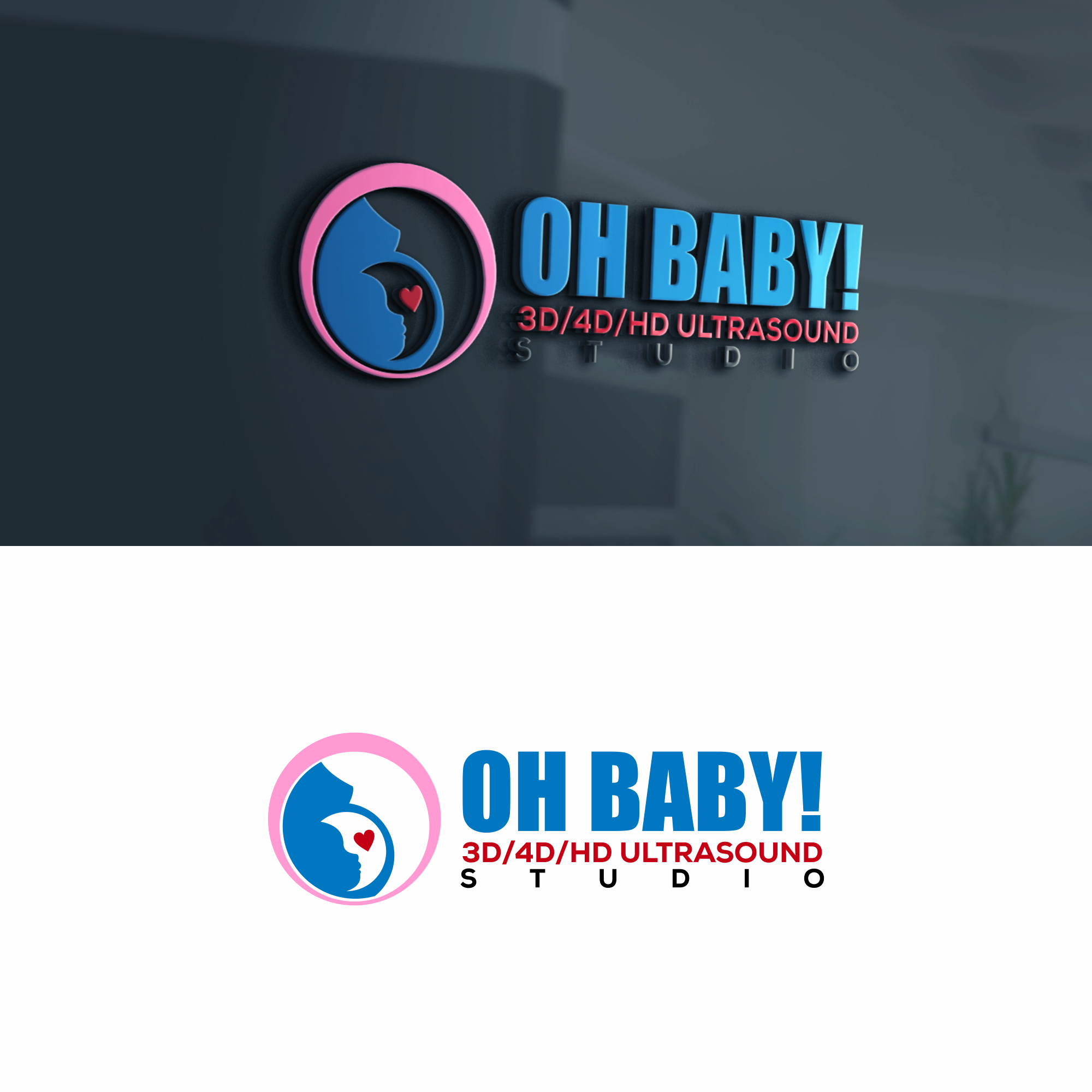 Logo Design by Cah RE 2 for Oh Baby! Ultrasound | Design #25321802