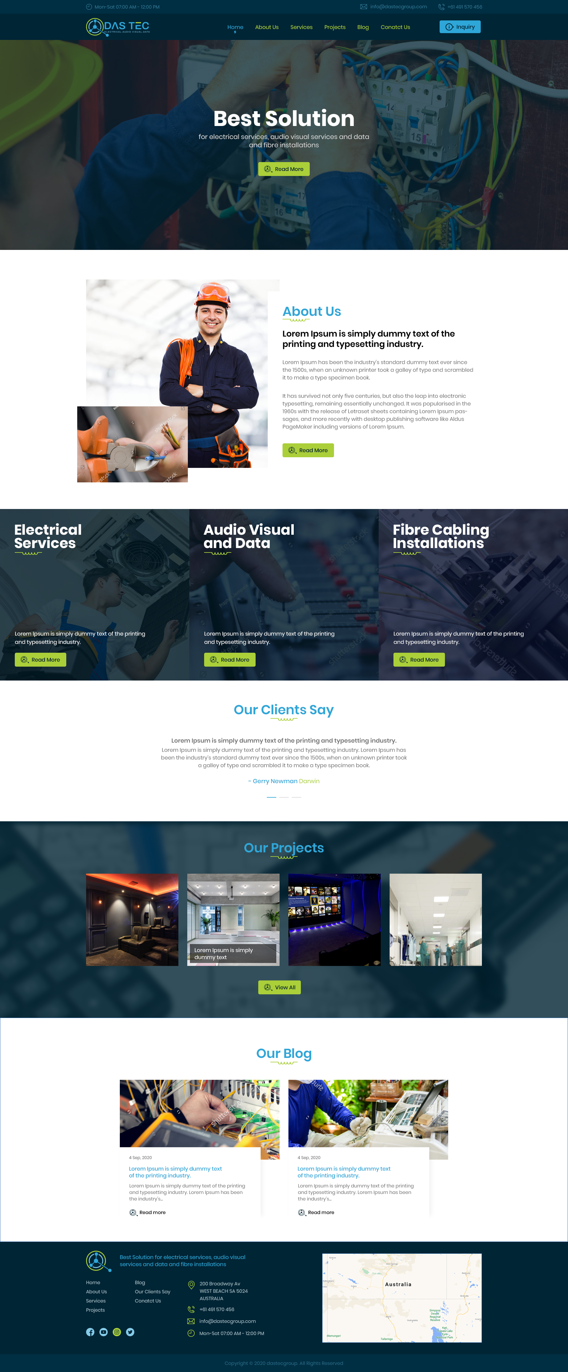 Web Design by Ved Web Services for DAS TEC | Design #25330048