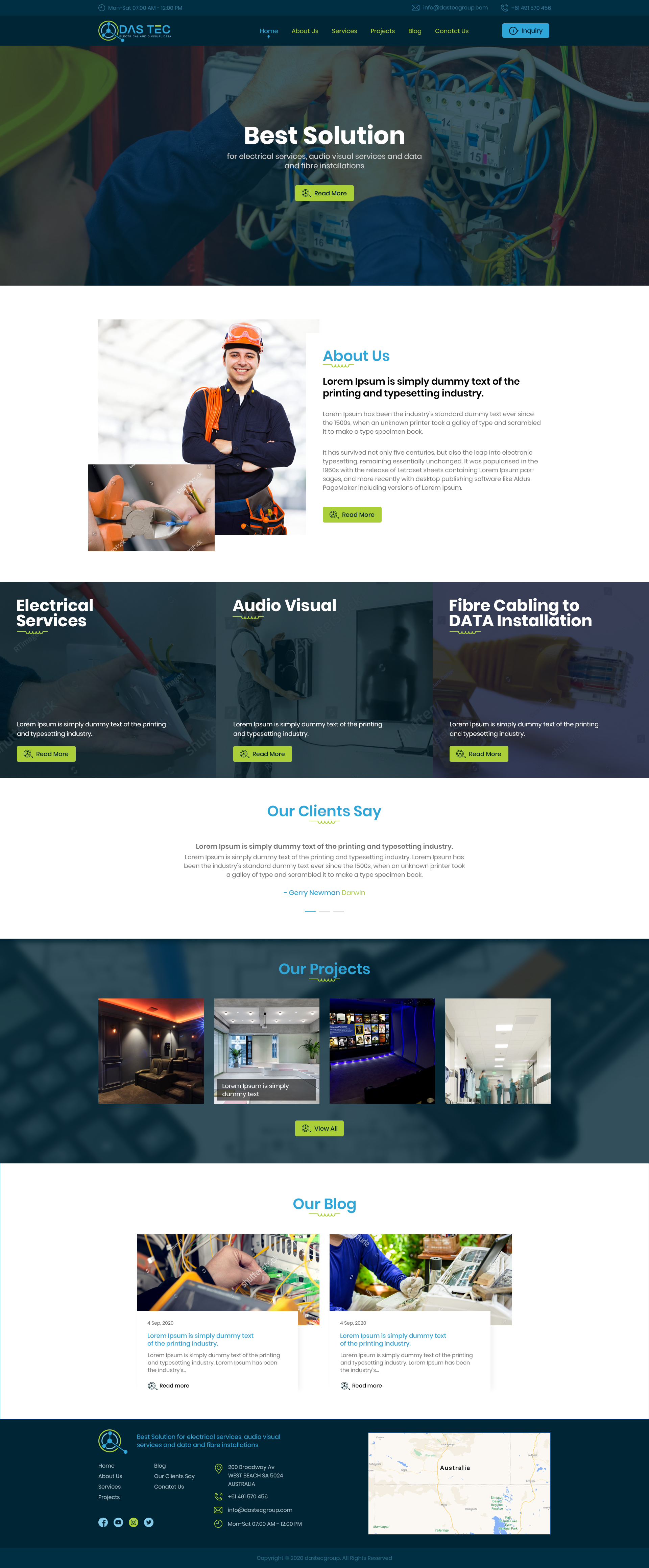 Web Design by Ved Web Services for DAS TEC | Design #25344152