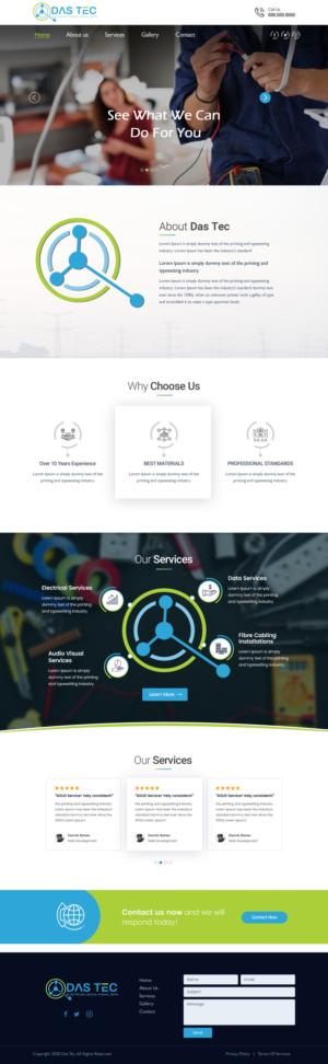 Web Design by Shijo John for DAS TEC | Design: #25331211