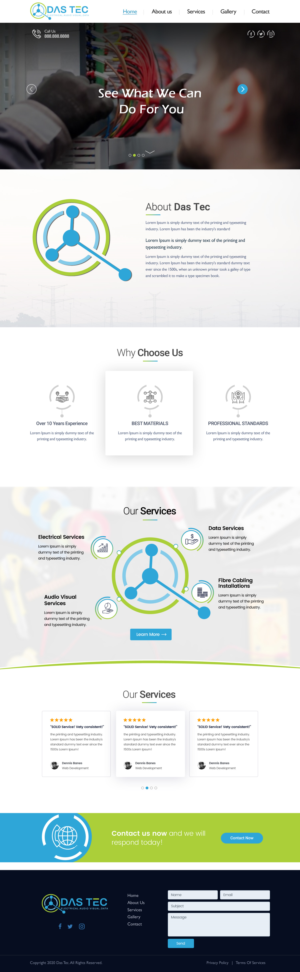 Web Design by Shijo John for DAS TEC | Design: #25331258
