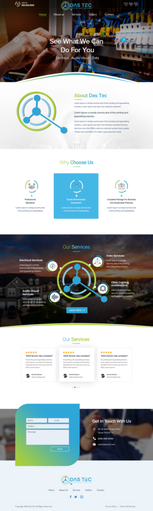 DAS TEC Group Pty Ltd. Website and Domain | Web Design by Shijo John