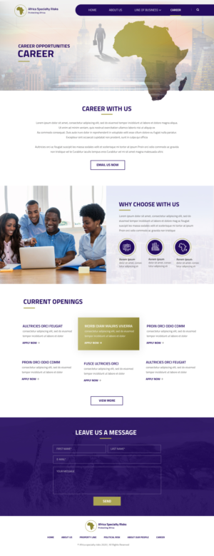 Web Design by Blue Sparrow for this project | Design: #25406570