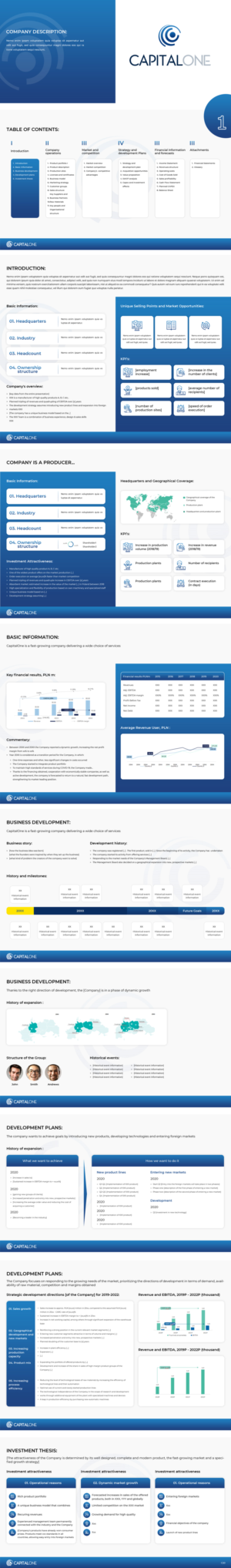 PowerPoint Design by pb for CAPITAL ONE PARTNERS SP. Z O.O. SP.K. | Design: #25347730