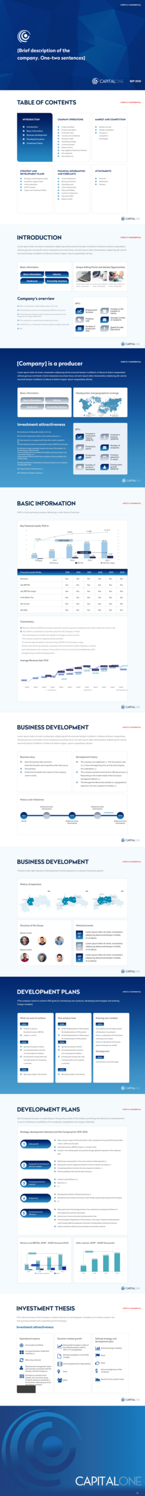 Design de PowerPoint par pb pour CAPITAL ONE PARTNERS SP. Z O.O. SP.K. | Design : #25381957