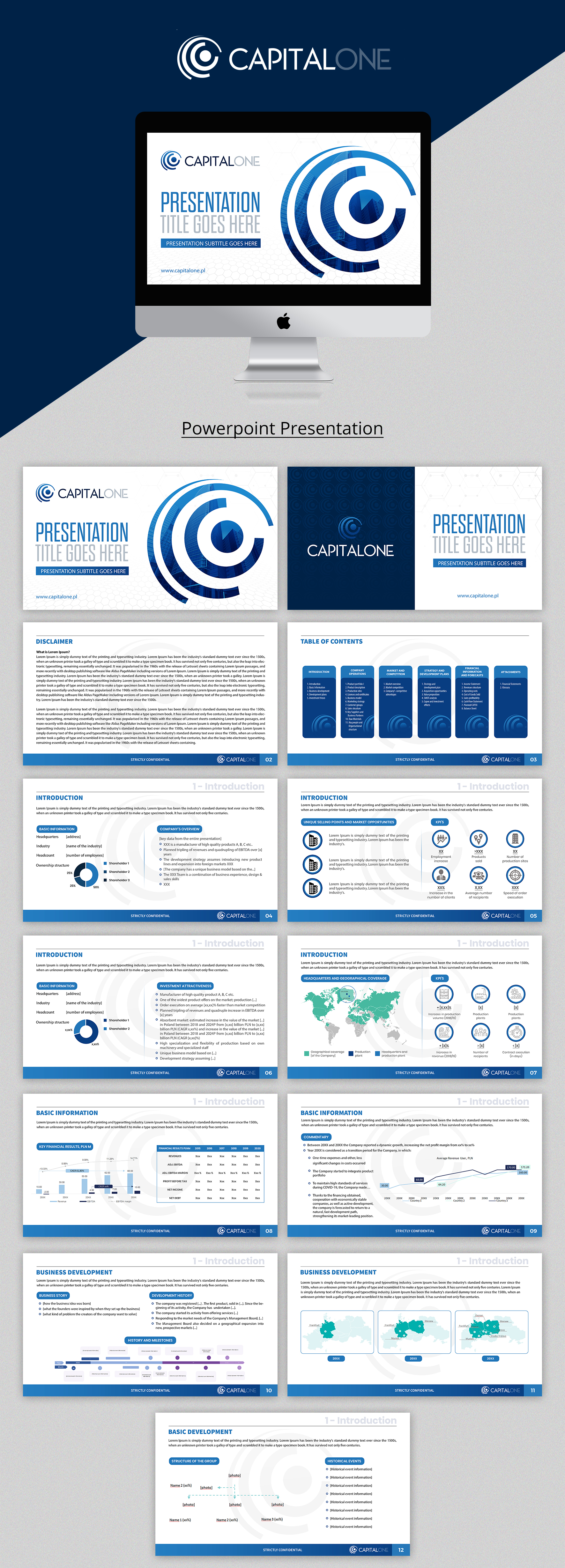 Design de PowerPoint par SAI DESIGNS pour CAPITAL ONE PARTNERS SP. Z O.O. SP.K. | Design : #25376921