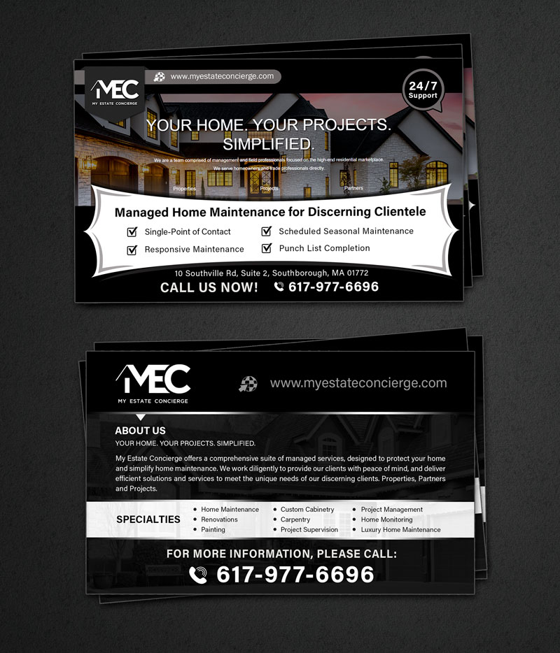 Postcard Design by Ramchander for My Estate Concierge | Design #25347378