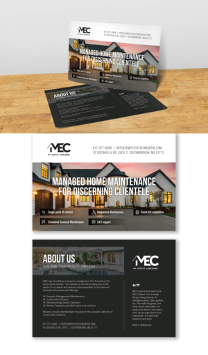 Postcard Design by Achiver for My Estate Concierge | Design: #25374941