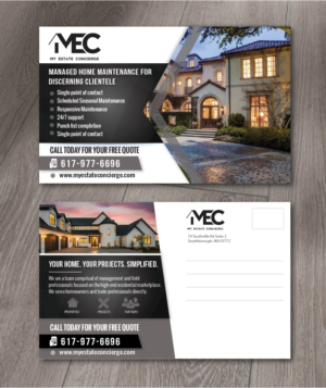 Design de Carte Postale par alex989 pour My Estate Concierge | Design : #25348558