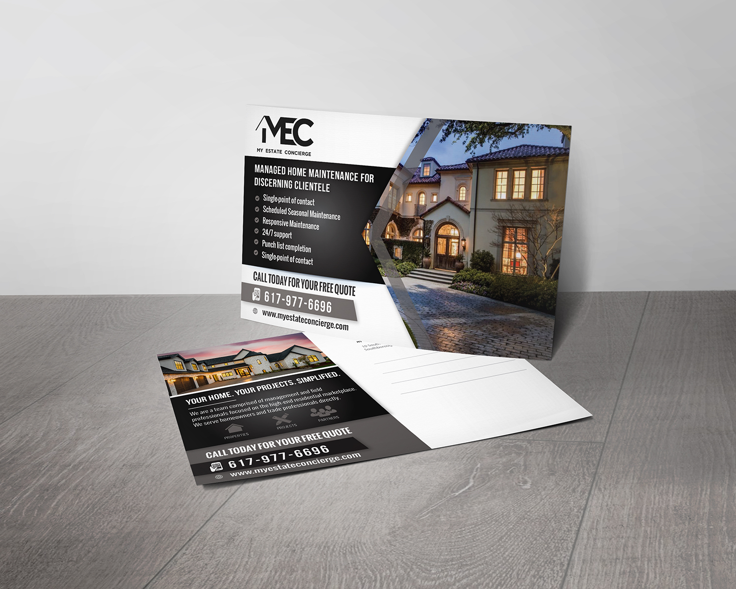 Postkarten-Design von alex989 für My Estate Concierge | Design #25348576