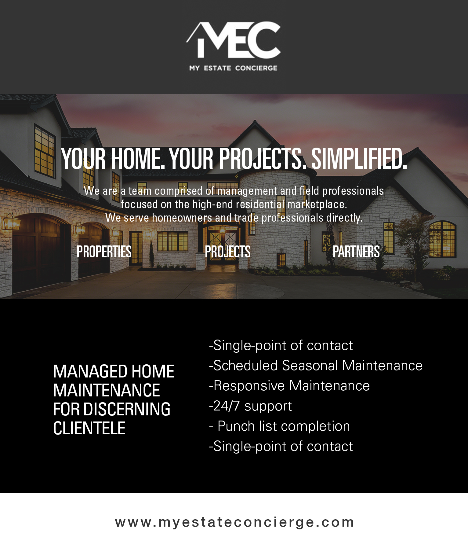 Postcard Design by MasterMind for My Estate Concierge | Design #25391975