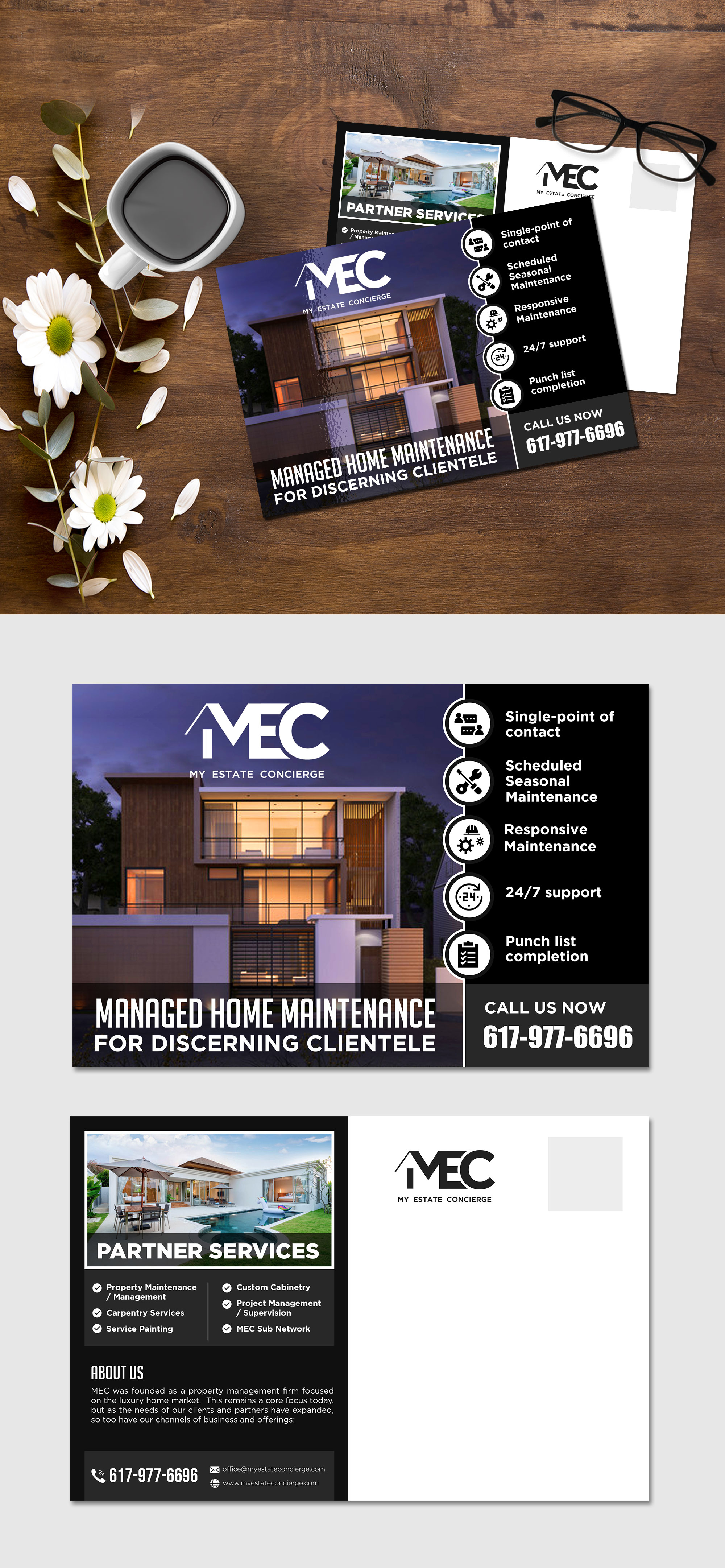 Postcard Design by debdesign for My Estate Concierge | Design #25328932