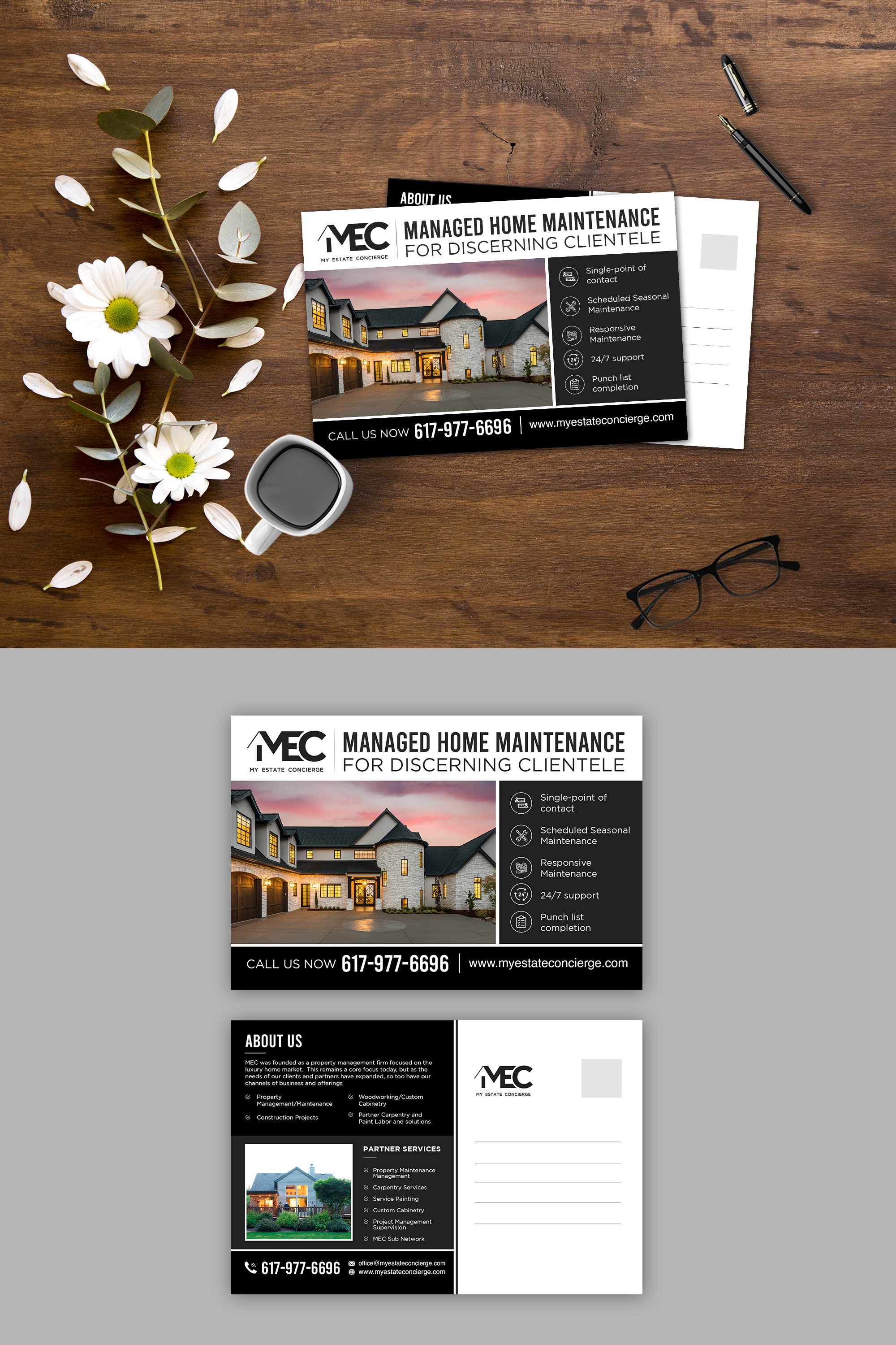 Postcard Design by debdesign for My Estate Concierge | Design #25334583
