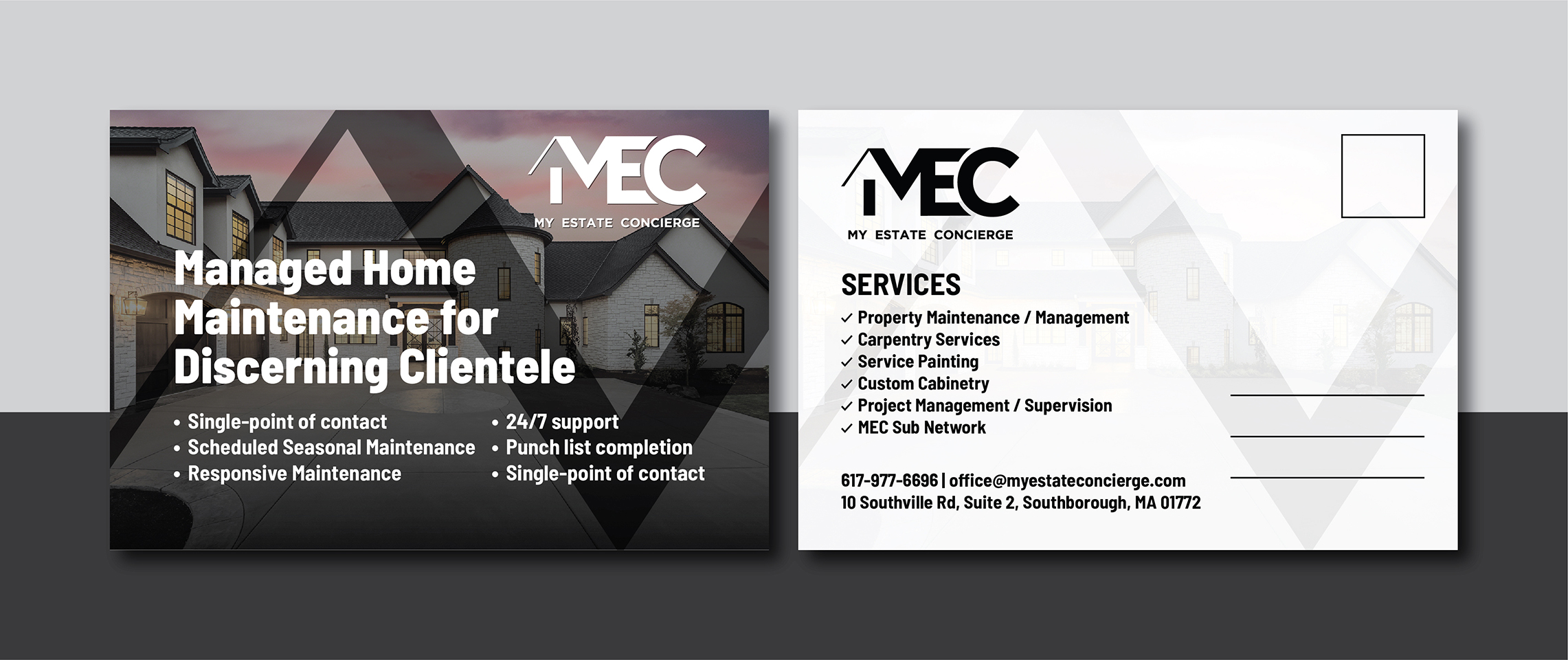 Postcard Design by Deziners Zone for My Estate Concierge | Design #25331285