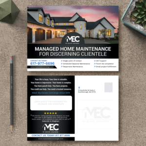 Postkarten-Design von aspiremedia für My Estate Concierge | Design: #25423428