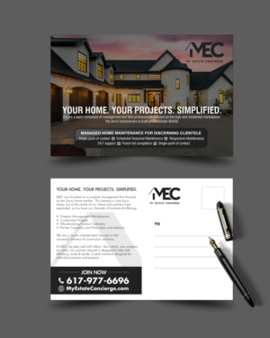 Postcard Design by chandrayaan.creative for My Estate Concierge | Design: #25328461