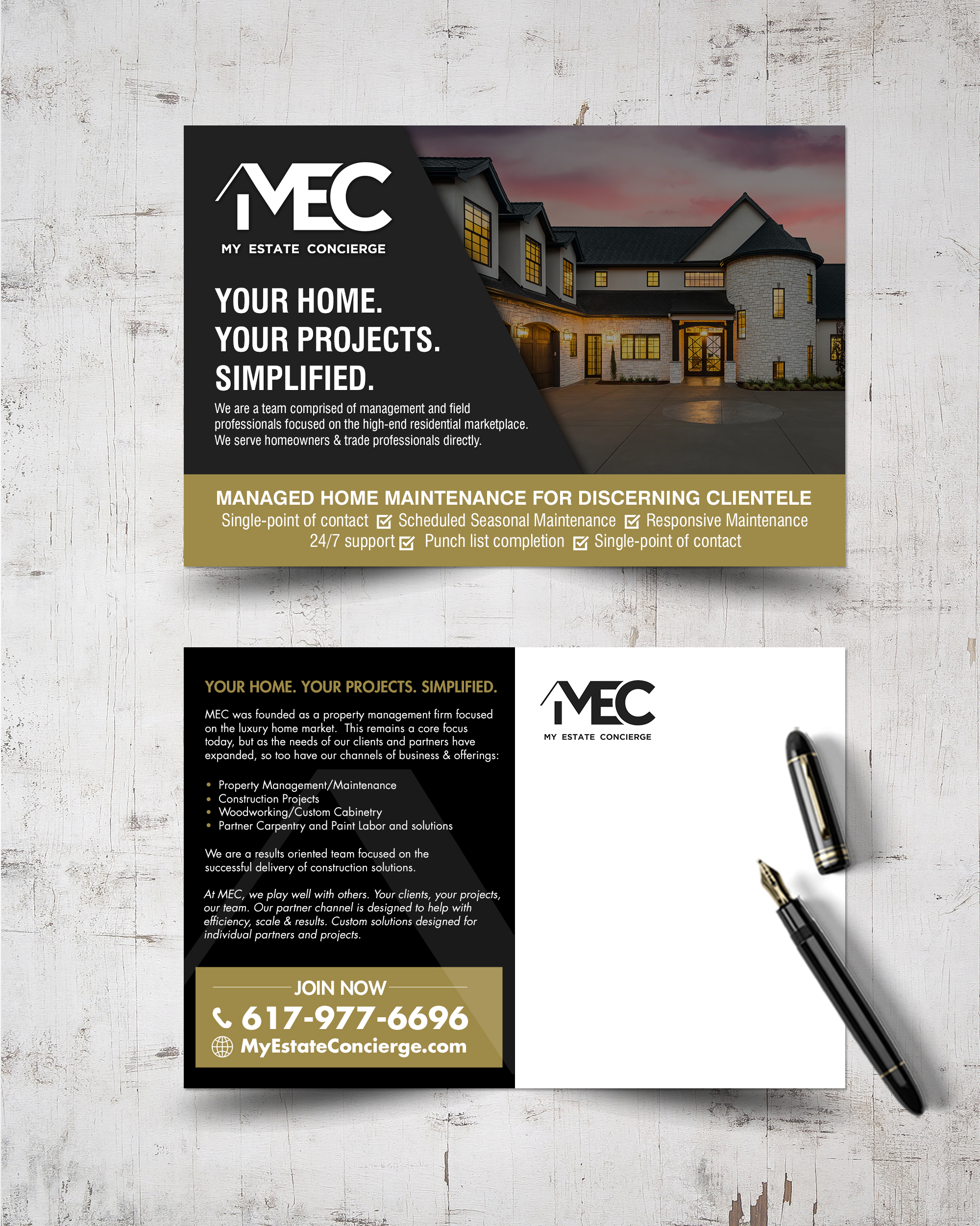 Postcard Design by chandrayaan.creative for My Estate Concierge | Design #25328463