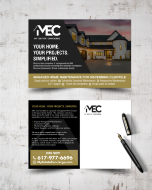 Postcard Design by chandrayaan.creative for My Estate Concierge | Design: #25328463