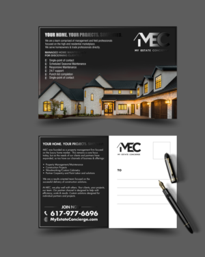 Postkarten-Design von chandrayaan.creative für My Estate Concierge | Design #25329041
