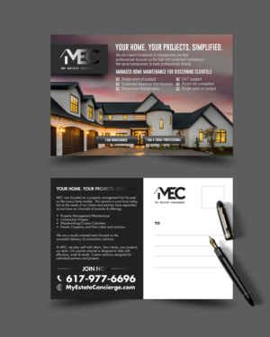 Design de Carte Postale par chandrayaan.creative pour My Estate Concierge | Design : #25329052