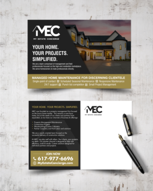 Design de Carte Postale par chandrayaan.creative pour My Estate Concierge | Design : #25402860