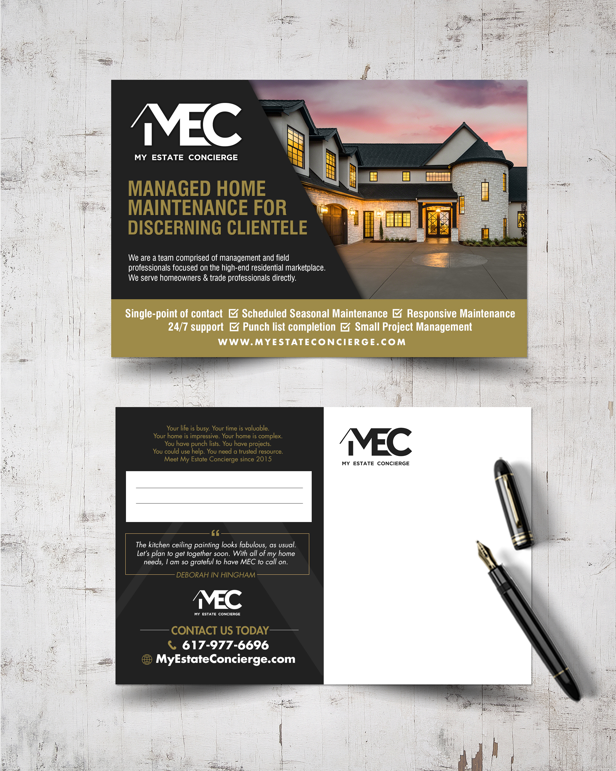 Design de Carte Postale par chandrayaan.creative pour My Estate Concierge | Design #25416784