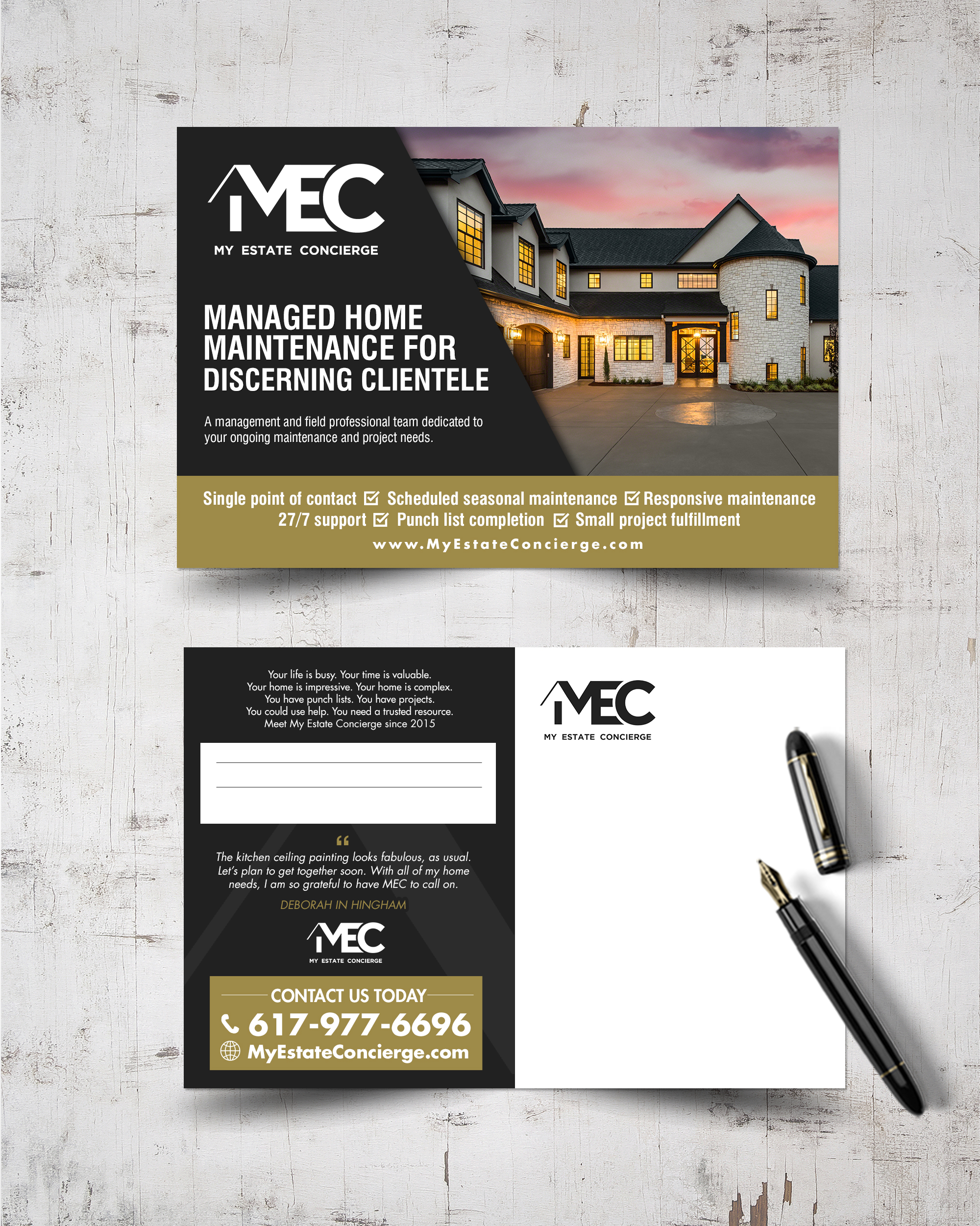 Design de Carte Postale par chandrayaan.creative pour My Estate Concierge | Design #25430270