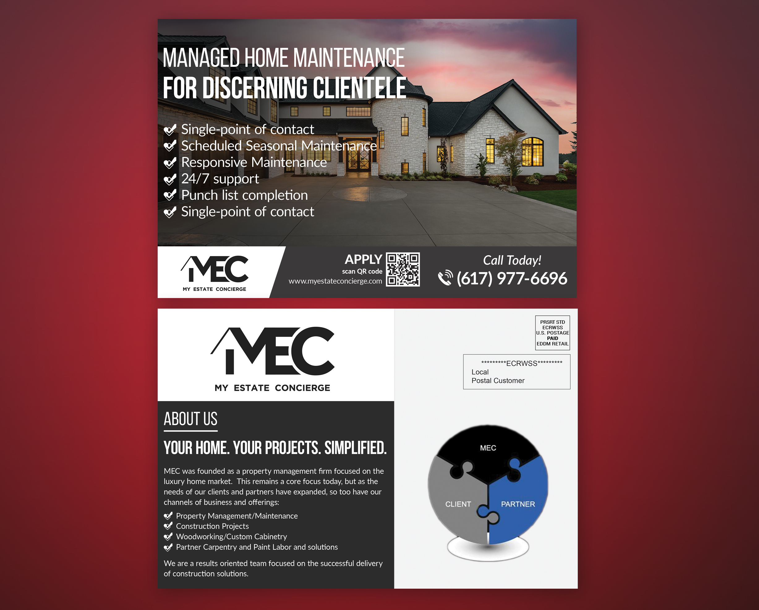 Design de Carte Postale par mahatab 2150 pour My Estate Concierge | Design #25333024