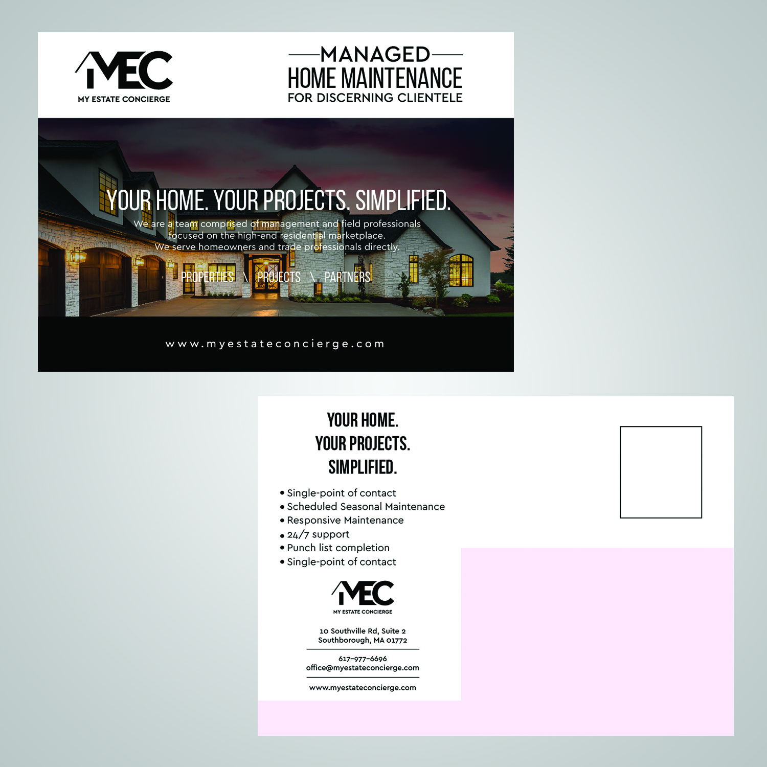 Postcard Design by Maxo-Biz for My Estate Concierge | Design #25366750