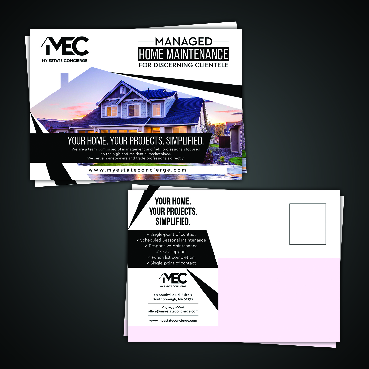 Postcard Design by Maxo-Biz for My Estate Concierge | Design #25366751