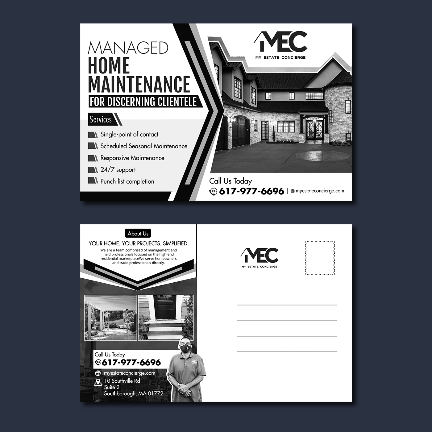 Postcard Design by Art Scenario for My Estate Concierge | Design #25380348