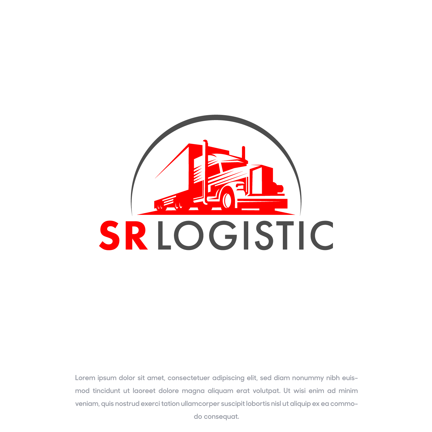 Logo Design by SlashGrid for SR LOGISTIC | Design #25352795
