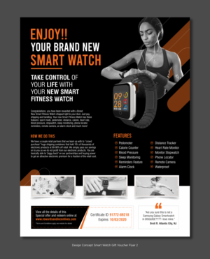 Redesign of Smart Watch Gift Voucher-SEE ATTACHED CURRENT DESIGN | Flyer Design by D Creative