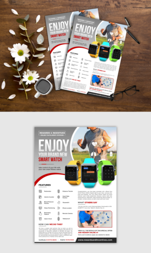Redesign of Smart Watch Gift Voucher-SEE ATTACHED CURRENT DESIGN | Diseño de Flyer por ZeneFashions