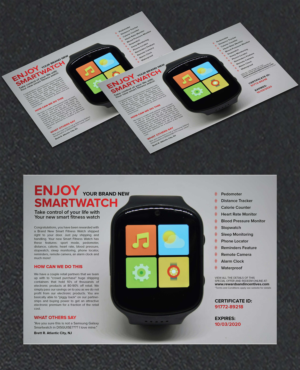 Redesign of Smart Watch Gift Voucher-SEE ATTACHED CURRENT DESIGN | Flyer Design by Shumaila Kiran