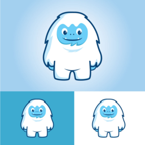 Cute Cartoon Yeti Mascot