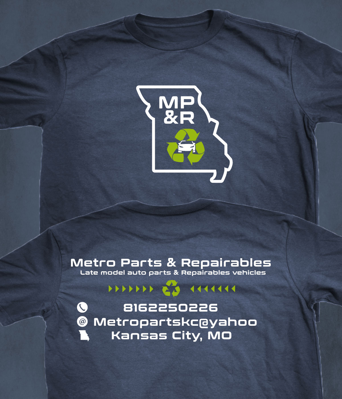 T-shirt Design by SpaGGy for Metro Parts & Repairables  | Design #25345489