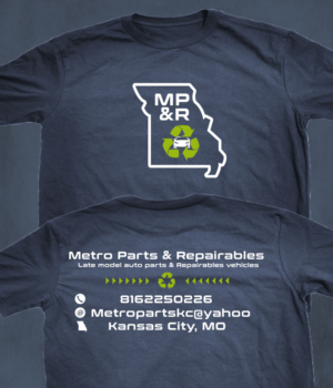 T-shirt Design by SpaGGy for Metro Parts & Repairables  | Design: #25345489