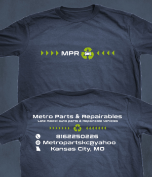 T-shirt Design by SpaGGy for Metro Parts & Repairables  | Design: #25351312