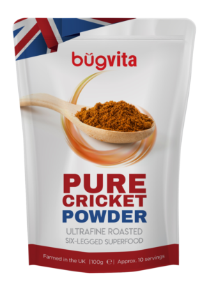 Insect-based foods company needs bright, eye catching pouch design for its Pure Cricket Powder | Design Emballage par wiesnu.adji